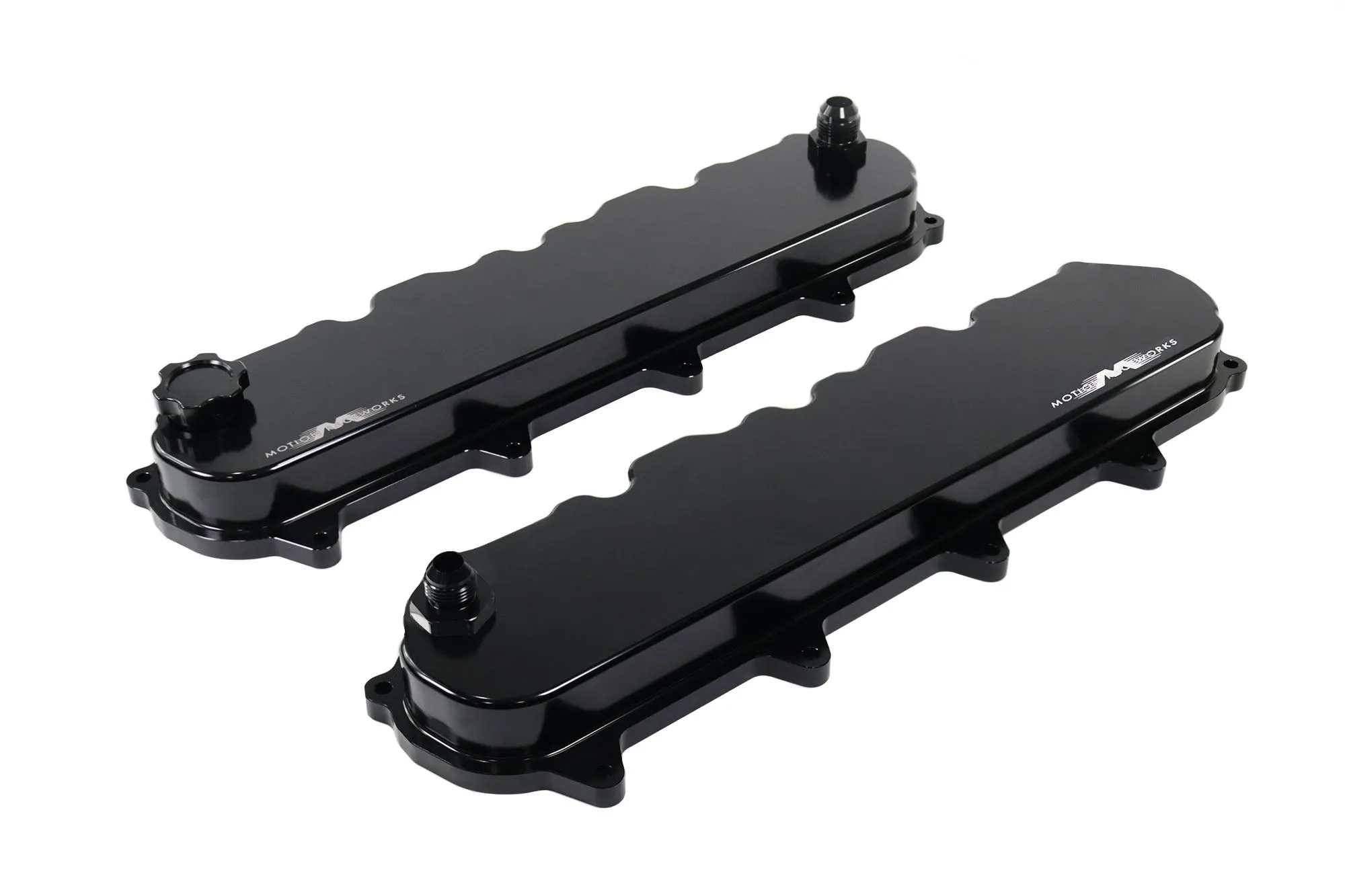 Motion Billet Gen V LT Valve Covers (Black Anodized Finish) 11-120BLK