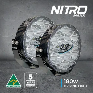NITRO 180 Maxx LED Driving Light (Pair) | Ultra Vision Lighting