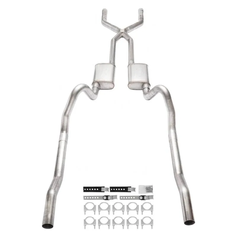 Pypes Header-Back Exhaust System - 3 in Diameter - Mopar B-Body 1966-74 SMB13S