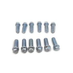 Racing Power Header Bolt - 1.000" Long - Hex Head - Steel - Zinc Plated - Universal - (Set of 12)
