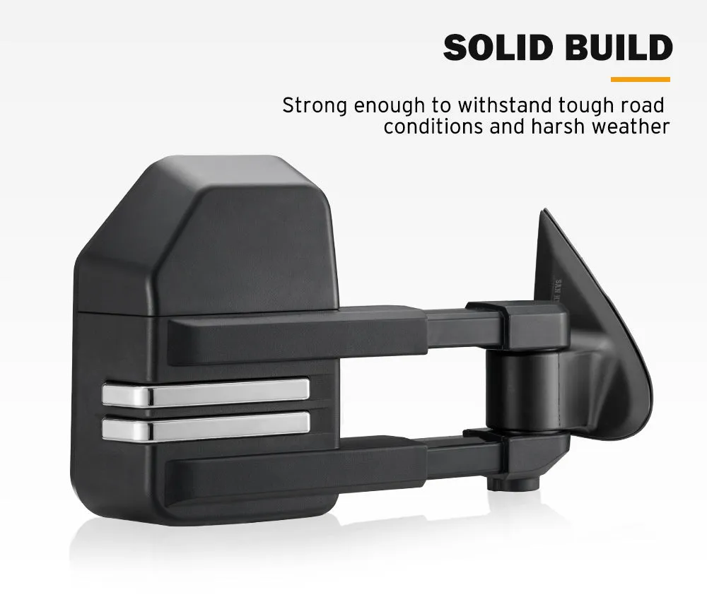 San Hima Extendable Towing Mirrors for Mitsubishi Triton MQ/MR 2015-On