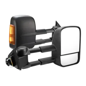 San Hima Extendable Towing Side Mirrors for Nissan Navara D23 NP300 2015-On