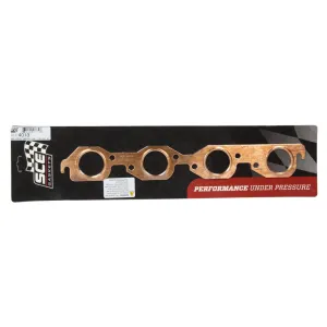 SCE 1.875 Diameter BB Chevy Copper Embossed Exhaust Gasket