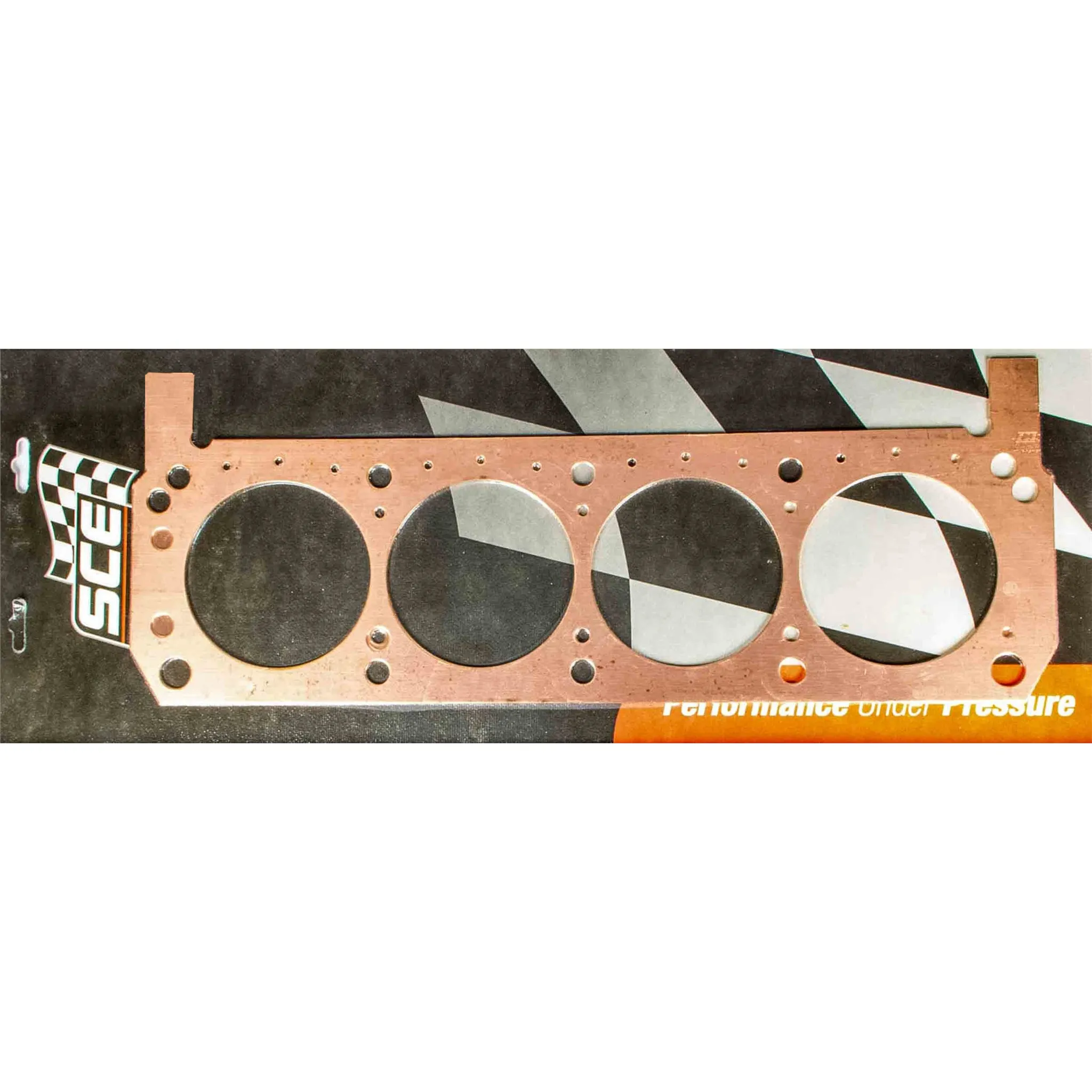 SCE Pro Copper Cylinder Head Gasket - 4.155" Bore - 0.062" - Copper - Passenger Side - SB Ford