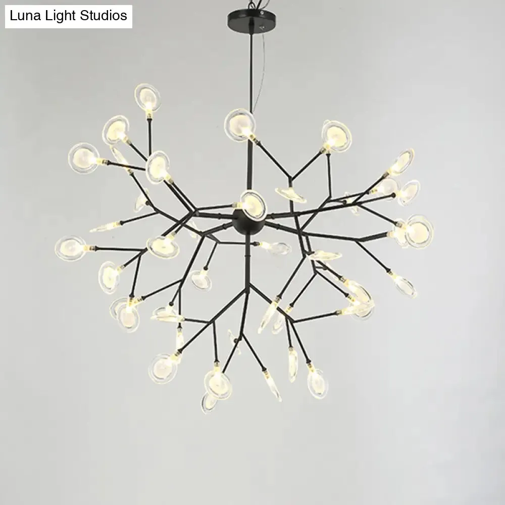 Sputnik Firefly LED Suspension Light - Acrylic Bedroom Chandelier Lighting