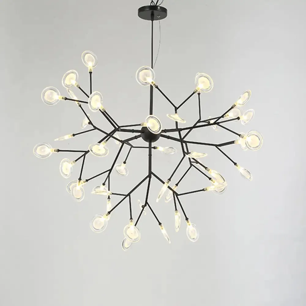 Sputnik Firefly LED Suspension Light - Acrylic Bedroom Chandelier Lighting