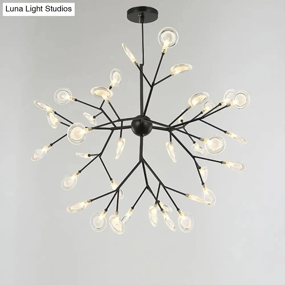 Sputnik Firefly LED Suspension Light - Acrylic Bedroom Chandelier Lighting