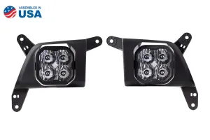 SS3 LED Fog Light Kit for 2019-2021 Chevrolet Silverado 1500, White SAE/DOT Driving Pro Diode Dynamics