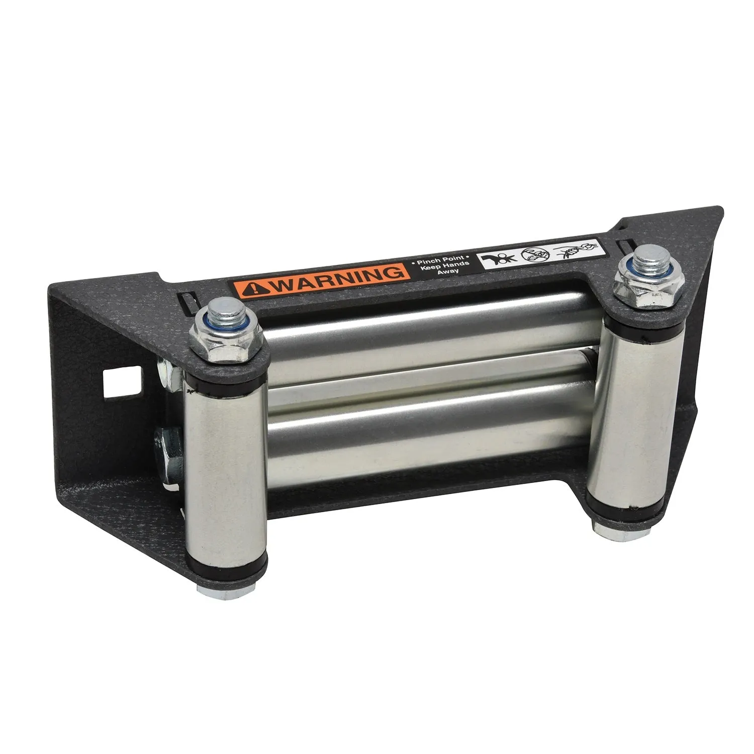 Superwinch Winch Fairlead - Steel - Black Paint/Zinc Oxide - Superwinch Terra 35/45 Series Winches