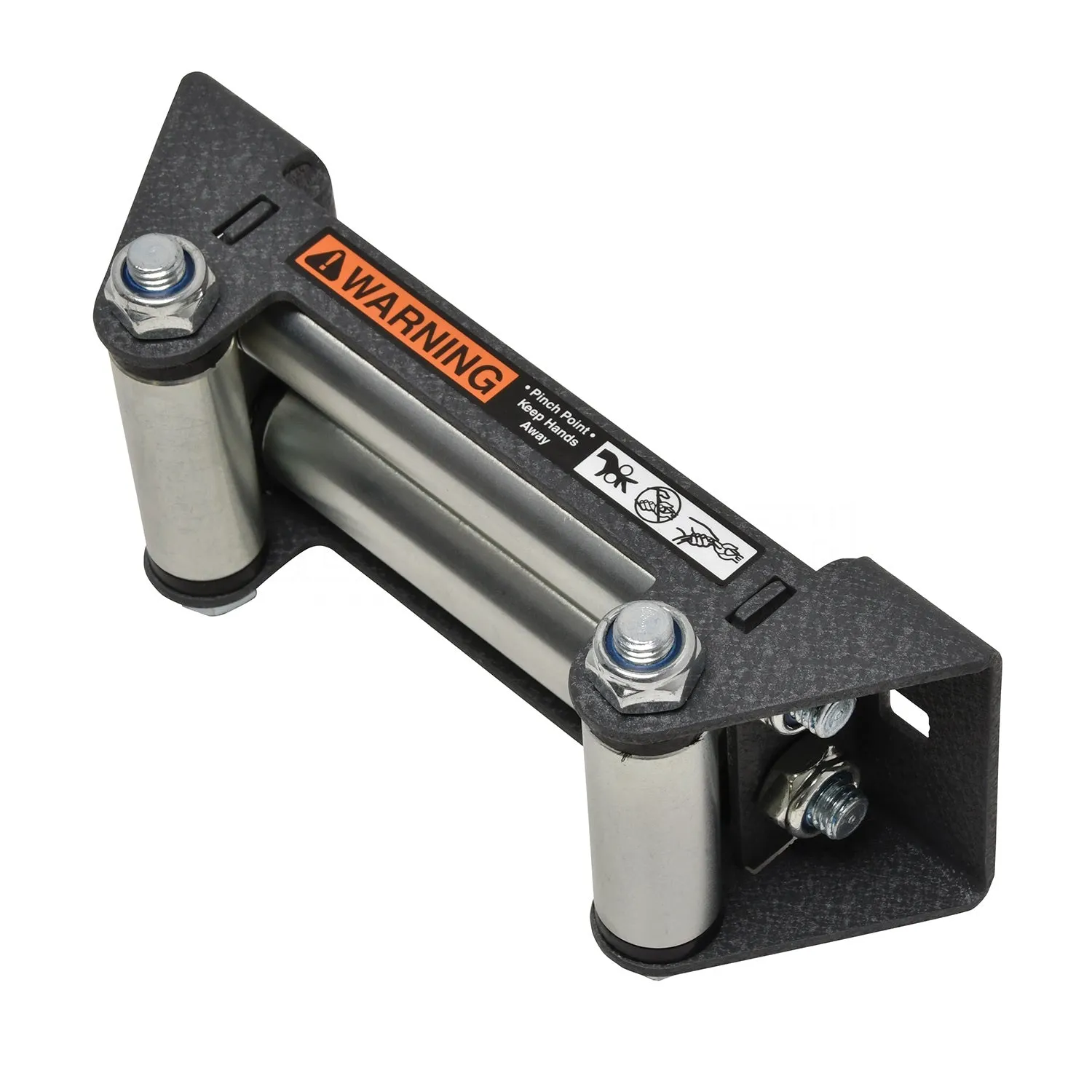 Superwinch Winch Fairlead - Steel - Black Paint/Zinc Oxide - Superwinch Terra 35/45 Series Winches