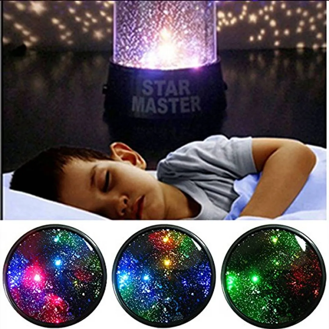 Swabs&#174; Star Master LED USB Night Light Intelligent Projector Lamp for Children/Bedroom Desk