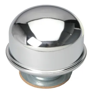 Trans-Dapt Screw-In Round Breather - 1-7/32 in Hole - Chrome