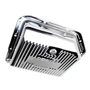 Trans-Dapt Stock Sump Ribbed Transmission Pan - Chrome - TH350