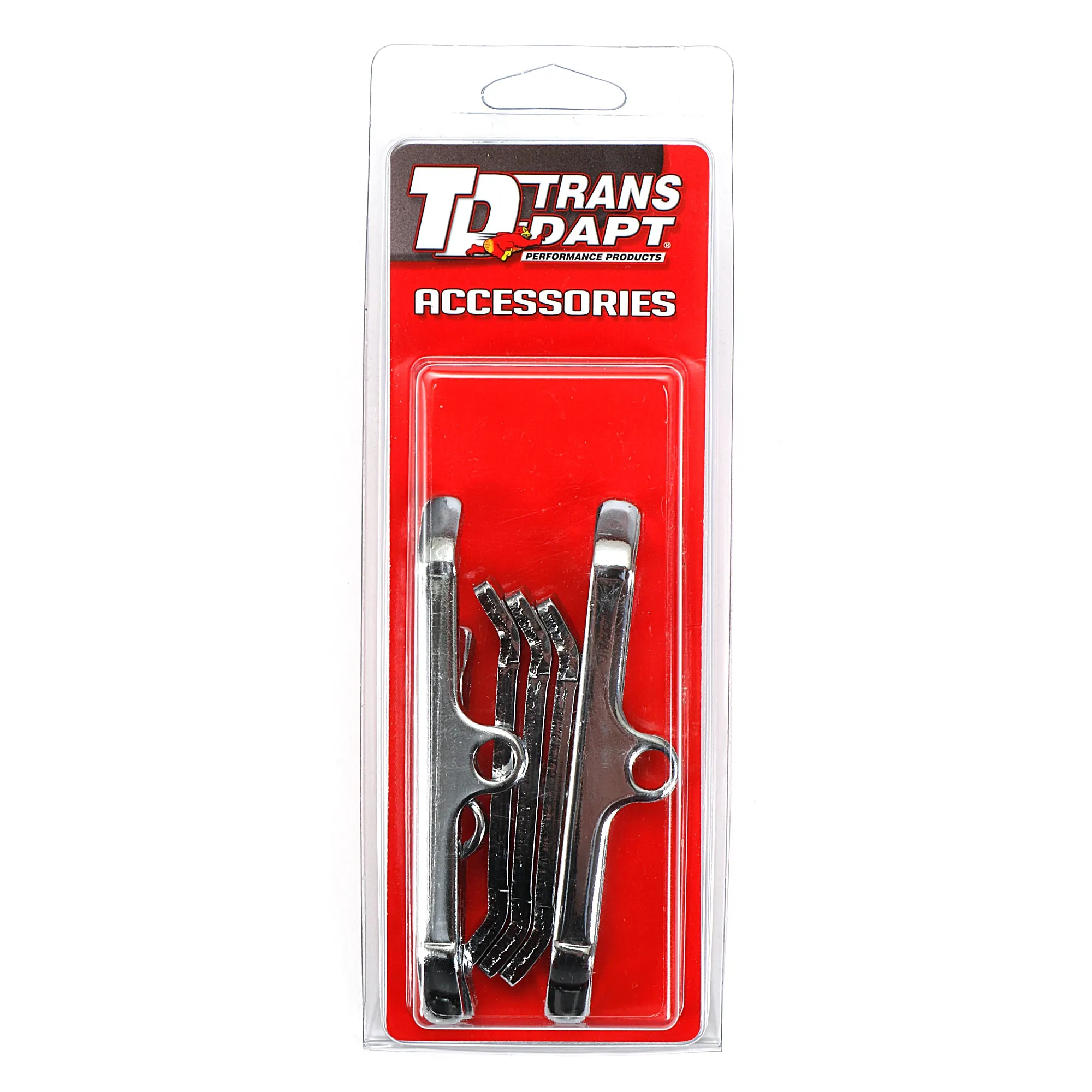Trans-Dapt Valve Cover Hold Down Tabs - Chrome - Big Block Chevy - Set of 7