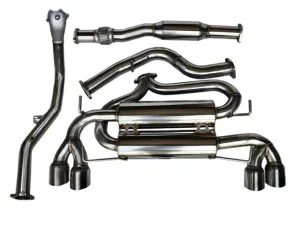 Tsudo 08-13 Impreza STI WRX 5dr Quad-Tip Catback   Downpipe Exhaust v3
