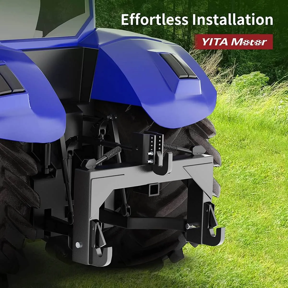 YITAMOTOR® 3 Point Quick Hitch Adapter Attach For Category 1 & 2 Cat 1 Cat2 Tractor 3000lb