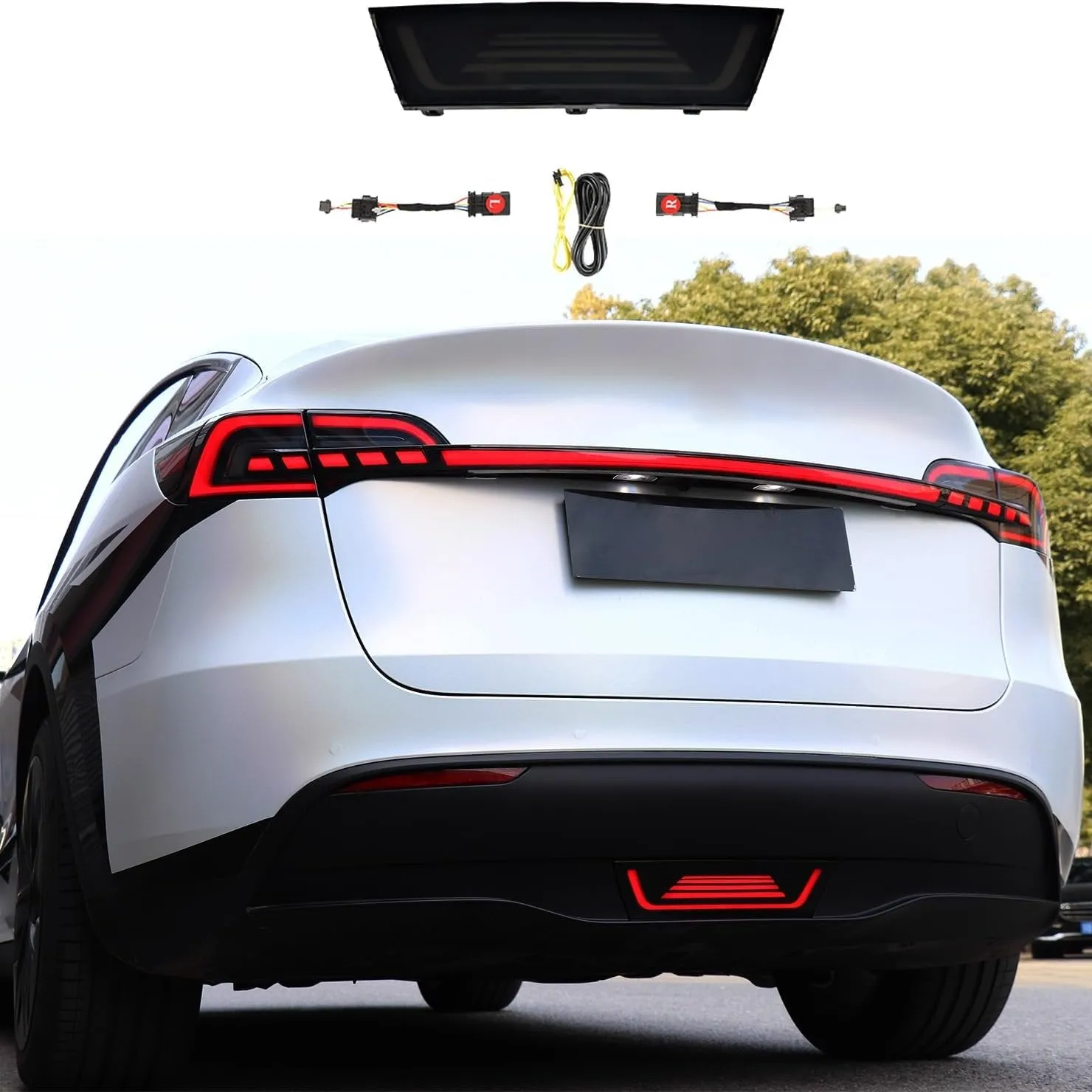 Zebra Crossing Pilot Lights for Tesla Model Y